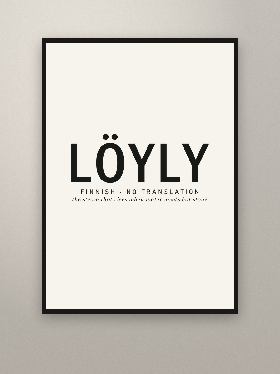 Löyly — Art Print